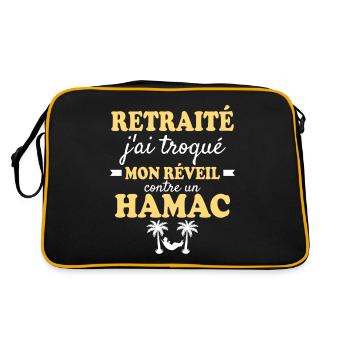 Humor Father's Day Retired Dad - Retro Bag - black/gold - Back