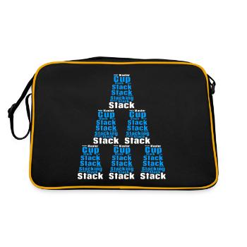 Cup Stack Master Sport Stacking - Retro Bag - black/gold - Back