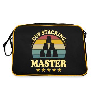 Cup Stacking Master Sport Stacking - Retro Bag - black/gold - Back