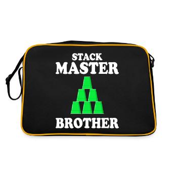 Cups Stacker Sport Stacking Frère - Sac Retro - noir/or - Dos