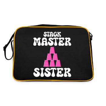 Cups Stacker Sport Stacking Soeur - Sac Retro - noir/or - Dos