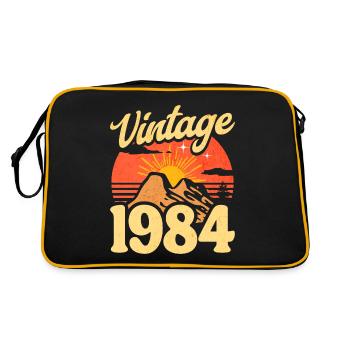 Vintage 40eme Anniversaire 1984 - Sac Retro - noir/or - Dos