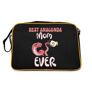 Maman Adore Anacondas Animal Serpent - Sac Retro - noir/or - Dos