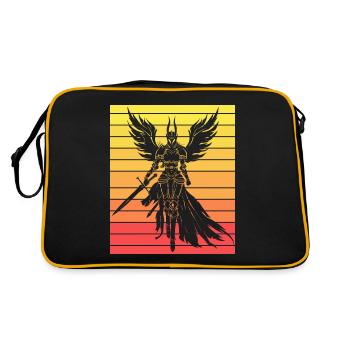Vintage Femme Viking Maman Valkyrie - Sac Retro - noir/or - Dos