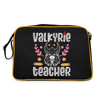 Femme Viking Enseignante Valkyrie - Sac Retro - noir/or - Dos