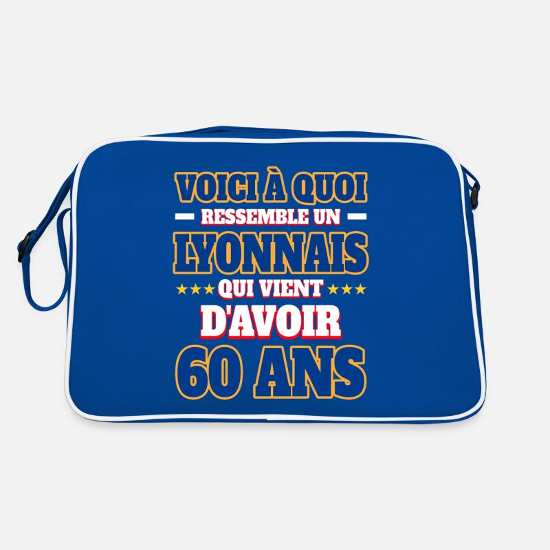 Supporter De Lyon Anniversaire 60 Ans Sac Retro