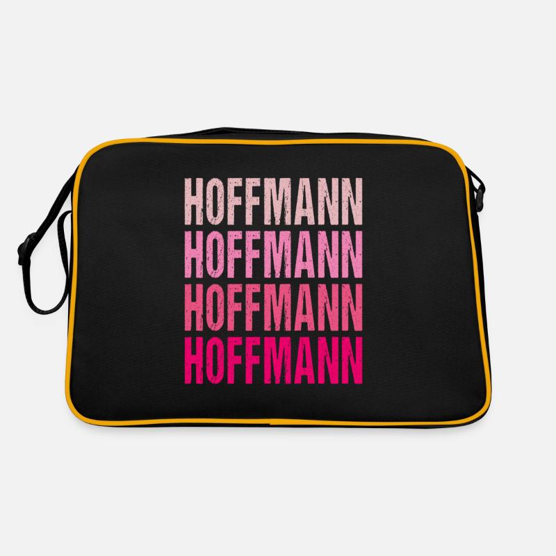 Hoffmann Idée cadeau de nom de famille rose rétro Sac Retro
