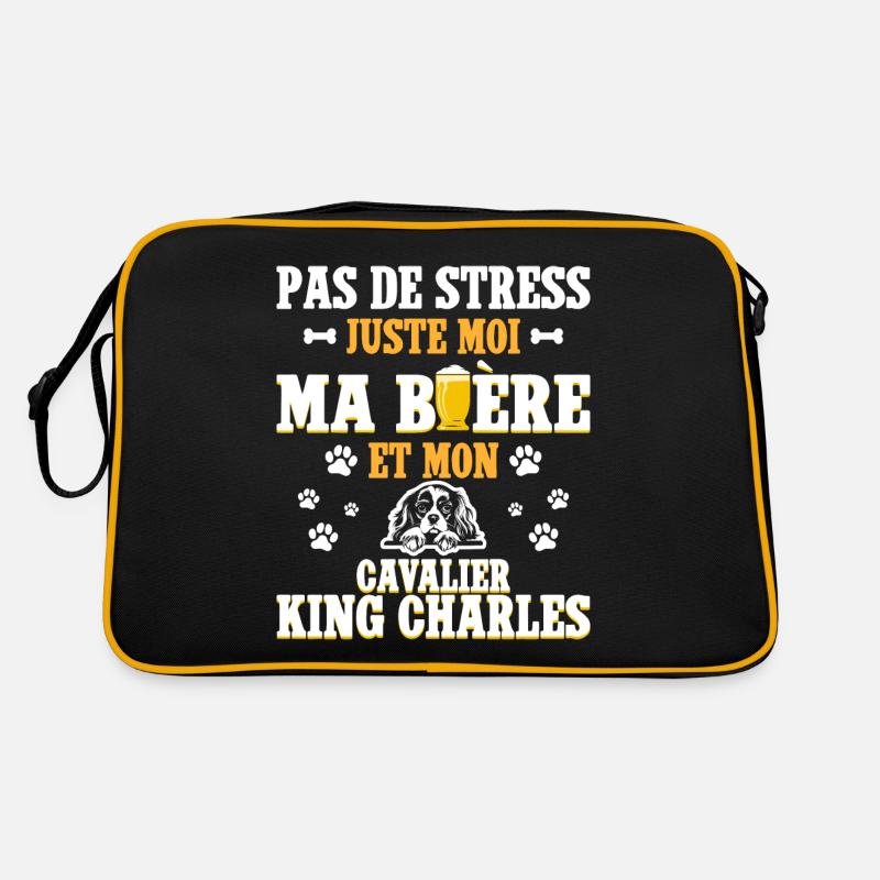 Bière Papa Chien Cavalier King Charles Sac Retro