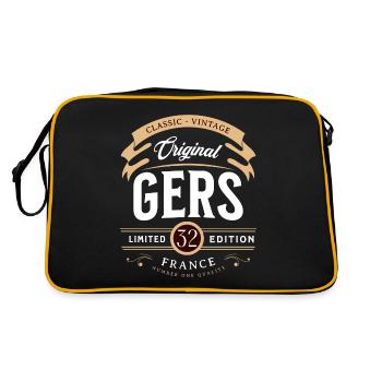 Vintage Gers Département France - Sac Retro - noir/or - Dos