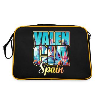 Voyage Espagne Ville Valence - Sac Retro - noir/or - Dos