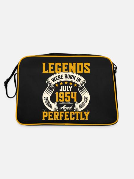 70th Anniversary July Year 1954 - Retro Bag - black/gold - Back