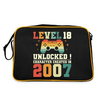 Niveau 18 Anniversaire Gamer 18 Ans - Sac Retro - noir/or - Dos