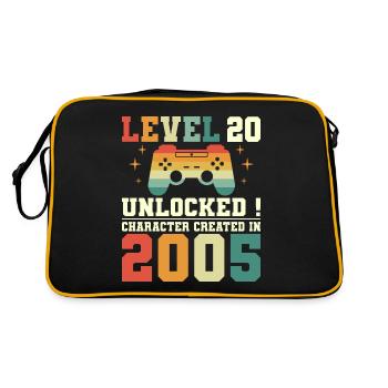 Niveau 20 Anniversaire Gamer 20 Ans - Sac Retro - noir/or - Dos