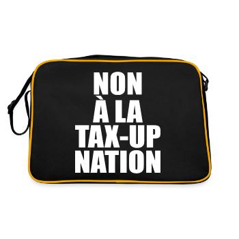 Non À La Tax-Up Nation Stop Anti Taxe - Sac Retro - noir/or - Dos