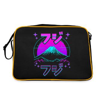 Retro Paysage Aesthétique Japonais - Sac Retro - noir/or - Dos