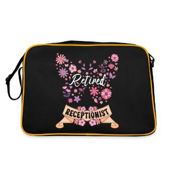 Retired Female Receptionist Retired - Retro Bag - black/gold - Back