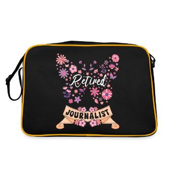 Retired Female Journalist Retired - Retro Bag - black/gold - Back