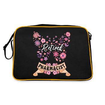 Retraitée Femme Pharmacienne Retraite - Sac Retro - noir/or - Dos