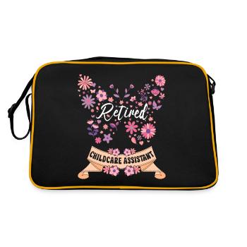 Retired Female Childminder Retired - Retro Bag - black/gold - Back