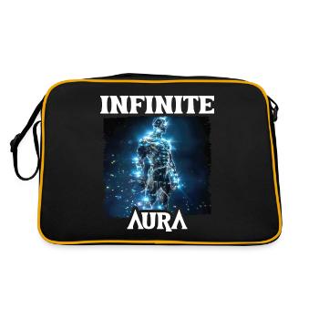 Aura Infinie Points Humor Meme Aura - Retro Bag - black/gold - Back