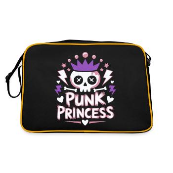 Femme Punk Princesse Rockeuse Punk - Sac Retro - noir/or - Dos