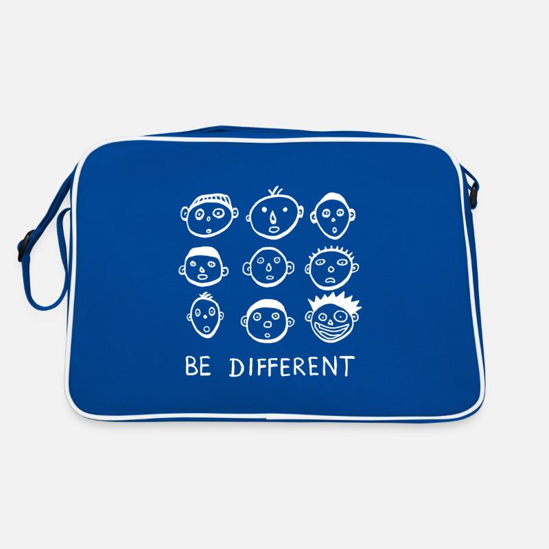 Be different be different statement cool funny Retro Bag