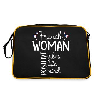 Fille Positive Femme Française - Sac Retro - noir/or - Dos