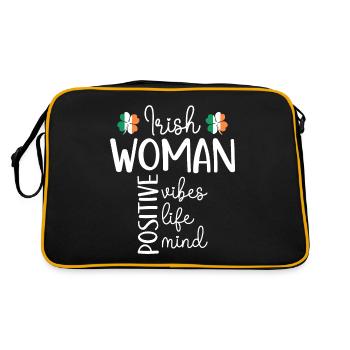 Fille Positive Femme Irlandaise - Sac Retro - noir/or - Dos