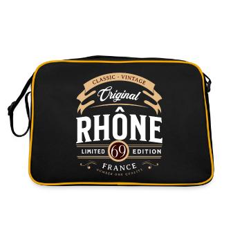 Rhône Département France - Sac Retro - noir/or - Dos