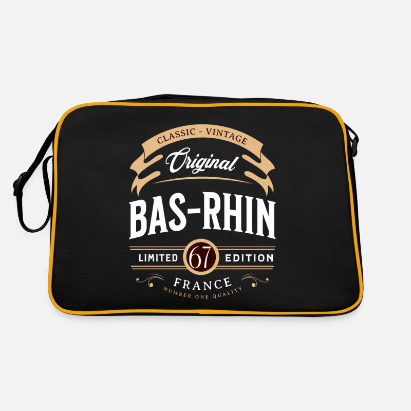Departamento Bas-Rhin Frankreich Retro Tasche