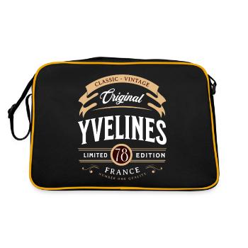 Yvelines Département France - Sac Retro - noir/or - Dos