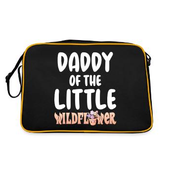 Little Flower Baby Birth Child Daddy - Retro Bag - black/gold - Back