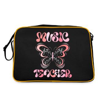 Papillon Professeur de Musique - Sac Retro - noir/or - Dos