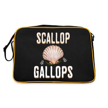 Humor Scallop Gallops Meme - Retro Bag - black/gold - Back
