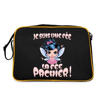 Je Suis Une Fée Pachier Femme Humour - Sac Retro - noir/or - Dos