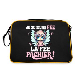 Je Suis Une Fée Pachier Femme Humour - Sac Retro - noir/or - Dos