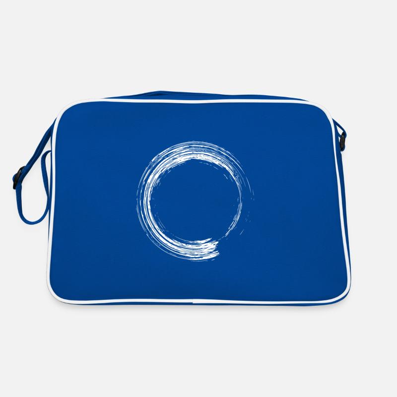 Icône de brosse design cercle blanc Sac Retro