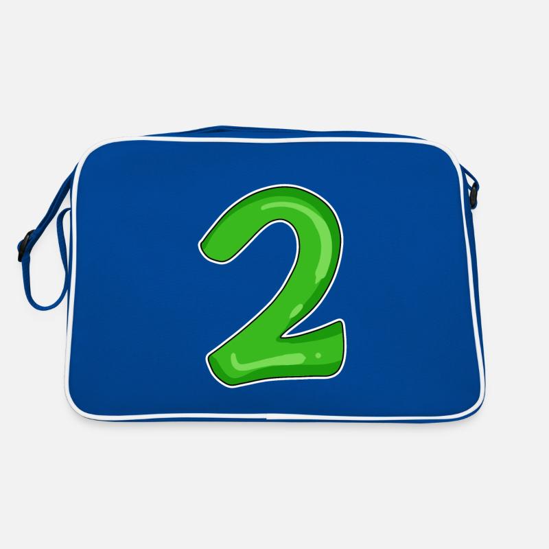 Number 2 green Retro Bag
