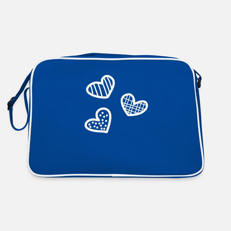 three hearts Retro Bag