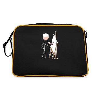 peinture des artistes - Sac Retro - noir/or - Dos