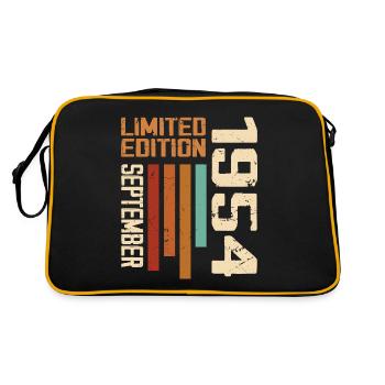 September 1981 Originelle Geschenkidee zum Geburtstag - Retro Tasche - Schwarz/Gold - Hinten