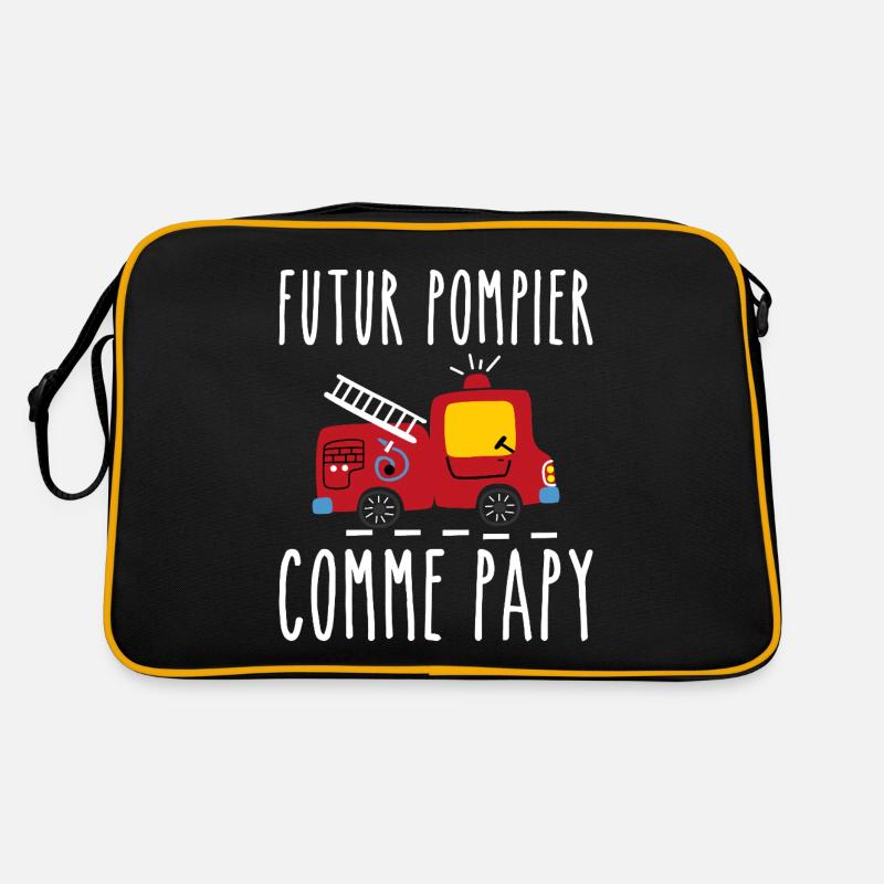 Futur pompier cadeau humour Sac Retro