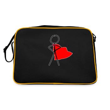 Held - Retro Tasche - Schwarz/Gold - Hinten