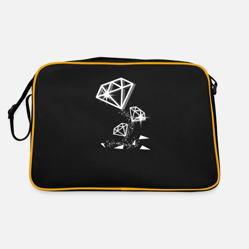 Fallende Diamanten Retro Tasche