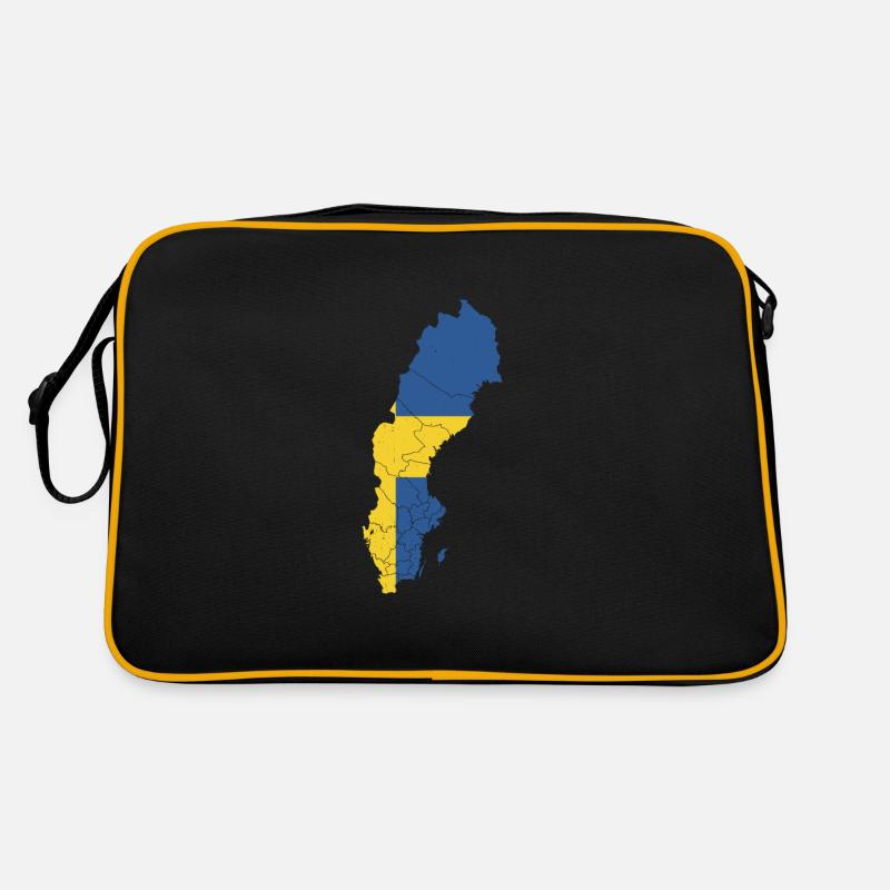 Drapeau de la Suède Idée cadeau suédoise suédoise Sac Retro