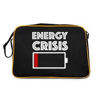Energy crisis | Crisis, Energy, Battery, Climate - Retro Bag - black/gold - Back