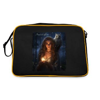 La fille au hibou - Sac Retro - noir/or - Dos