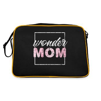 Muttertag - Retro Tasche - Schwarz/Gold - Hinten