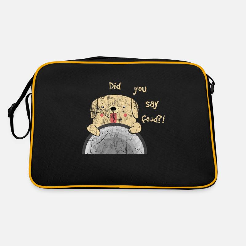 Essen - Retro Tasche - Schwarz/Gold