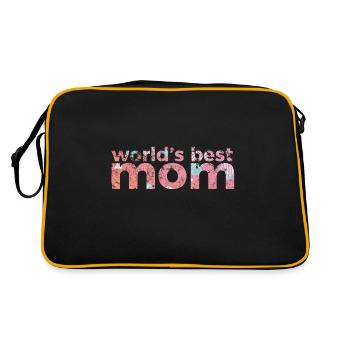 Muttertag - Retro Tasche - Schwarz/Gold - Hinten